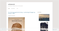 Desktop Screenshot of erikstenvik.com